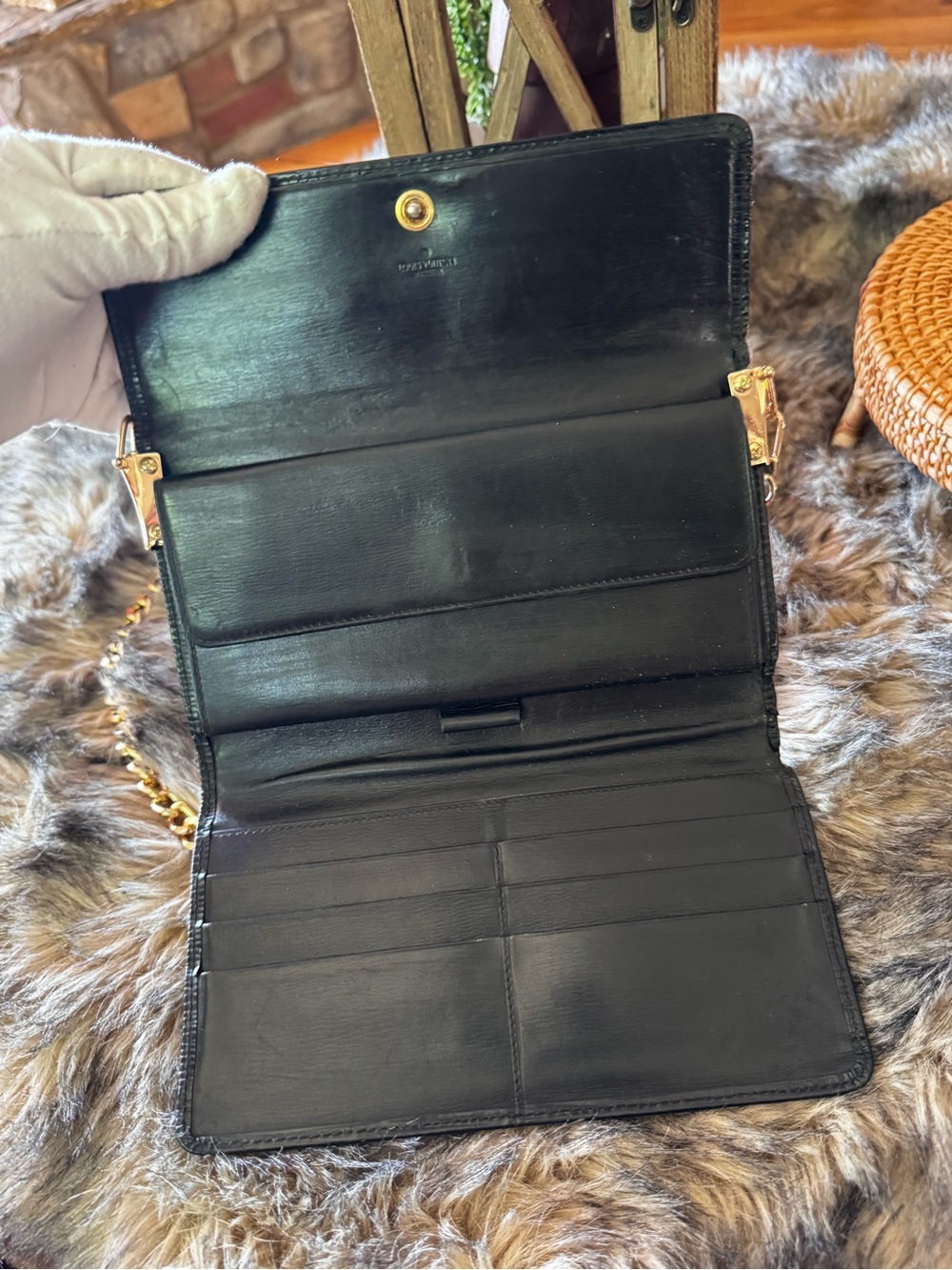 Louis Vuitton blk international green wallet reinvented vintage before 1980 - Picture 6 of 15